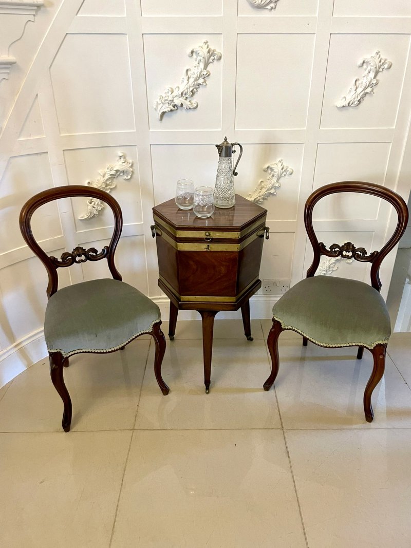 Antique George III Mahogany Wine Cooler/Lamp Table on Stand